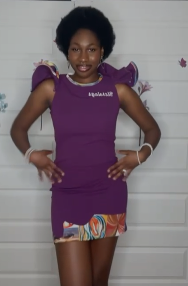 COLLECTION DJODJO - FEMME AFRICAINE VIOLET